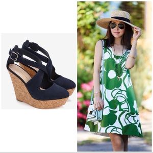 Authentic Loeffler Randal Cork Wedge